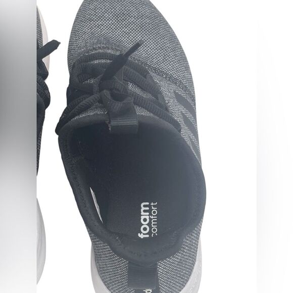 adidas Women's Cloudfoam Pure 2.0 Running Shoes, Black/Black/White Size 10 - Picture 5 of 15